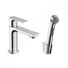 Hansgrohe Rebris E - Mitigeur de lavabo avec douchette de bidet, chrome 72216000