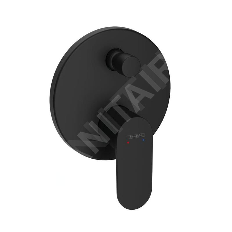 Hansgrohe Rebris S - Mitigeur de baignoire encastré, noir mat 72466670