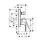Hansgrohe Rebris S - Mitigeur de baignoire encastré, noir mat 72466670