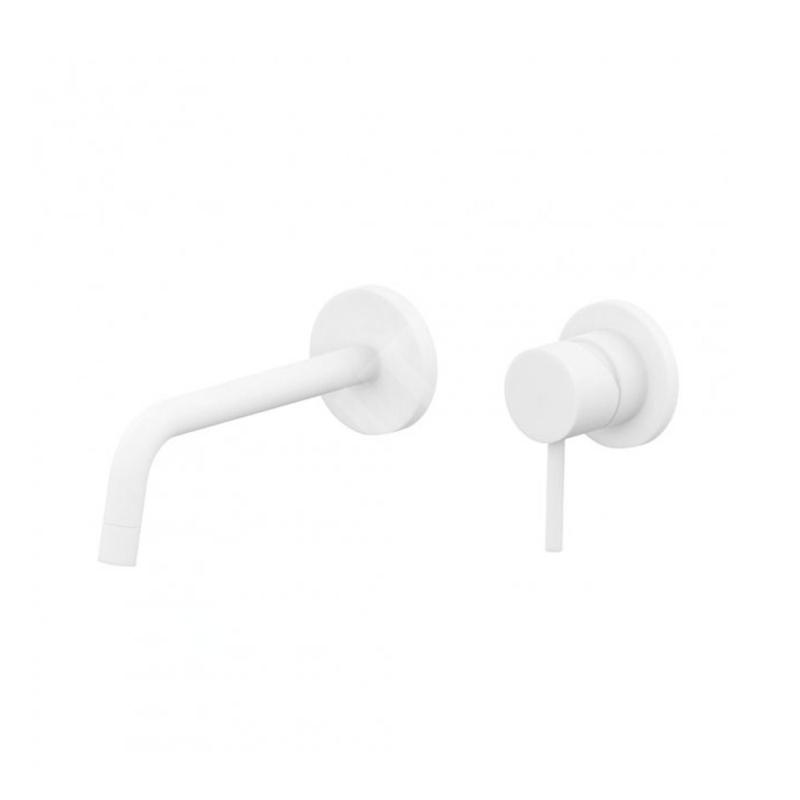 Paffoni Light - Mitigeur de lavabo encastré avec corps, installation de 2 trous, blanc mat LIG105BO70