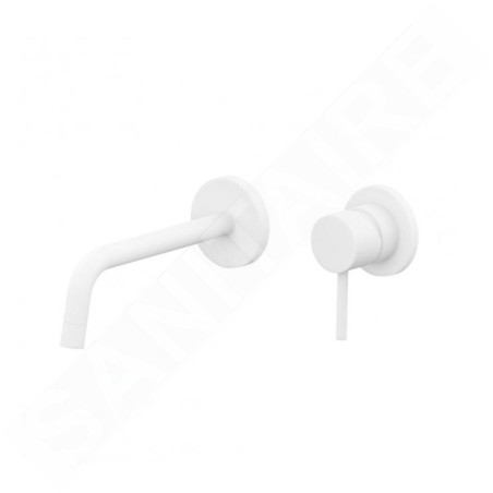 Paffoni Light - Mitigeur de lavabo encastré avec corps, installation de 2 trous, blanc mat LIG105BO70