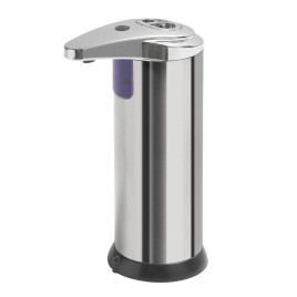 Distributeur automatique, 240ml, 74x184x113mm, acier inoxydable poli