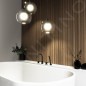 Steinberg 100 - Mitigeur sur le bord de baignoire, installation 4 trous, noir mat 100 2400 S