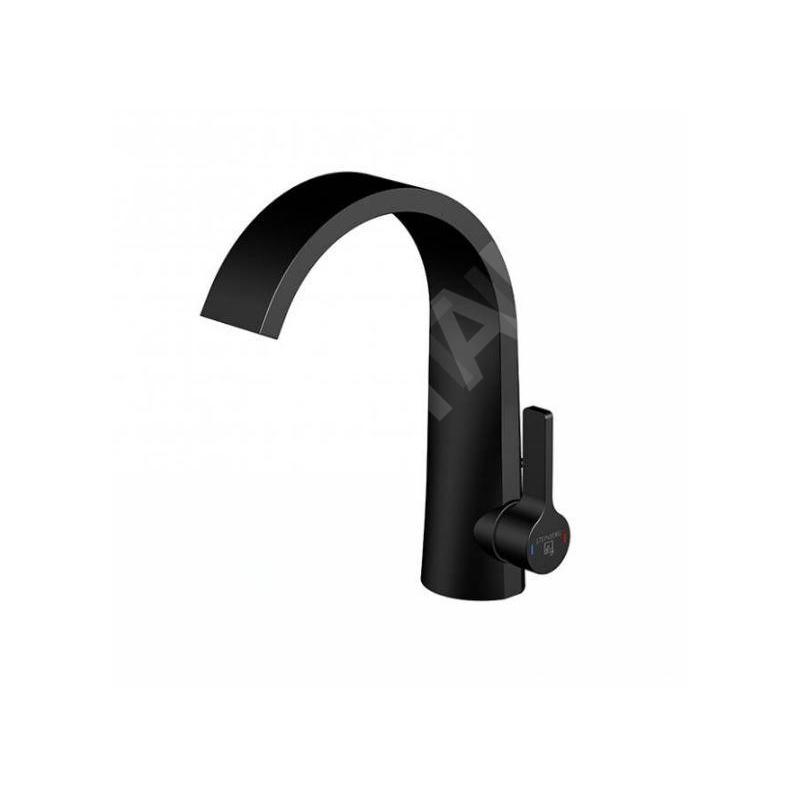 Steinberg 280 - Mitigeur de lavabo avec vidage, noir mat 280 1000 S