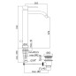 Paffoni Light - Mitigeur de lavabo avec vidage, chrome LIG085CR