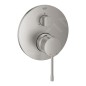 Grohe Essence - Mitigeur à encastrer pour 3 sorties, supersteel 24092DC1