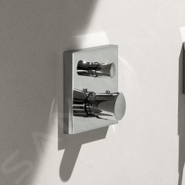 Axor Starck Organic - Mitigeur thermostatique encastré avec vanne d’arrêt et inverseur, chrome 12716000