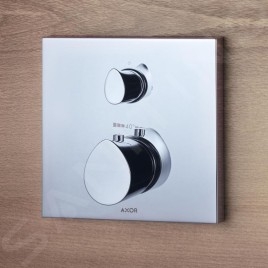 Axor Starck Organic - Mitigeur thermostatique encastré avec vanne d’arrêt et inverseur, chrome 12716000
