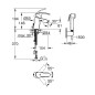 Grohe Eurosmart - Mitigeur de lavabo S, chrome 23124002 Grohe Eurosmart - Mitigeur de lavabo S, chrome 23124002