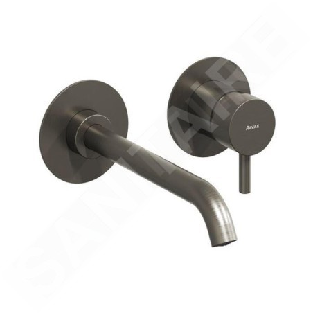 Ravak Espirit - Mitigeur de lavabo encastré, 2 trous, graphite brossé X070315