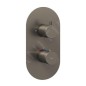 Ravak Espirit - Mitigeur thermostatique encastré pour 2 appareils, graphite brossé X070323