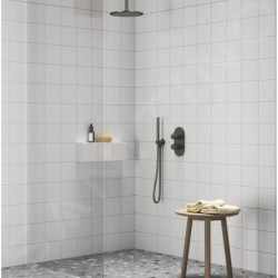 Ravak Espirit - Mitigeur thermostatique encastré pour 2 appareils, graphite brossé X070323
