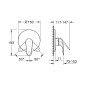 Grohe Swift - Mitigeur de douche encastrable, chrome 24334001