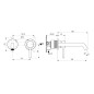 Ideal Standard CeraLine - Mitigeur de lavabo encastré, 2 trous, chrome A6938AA