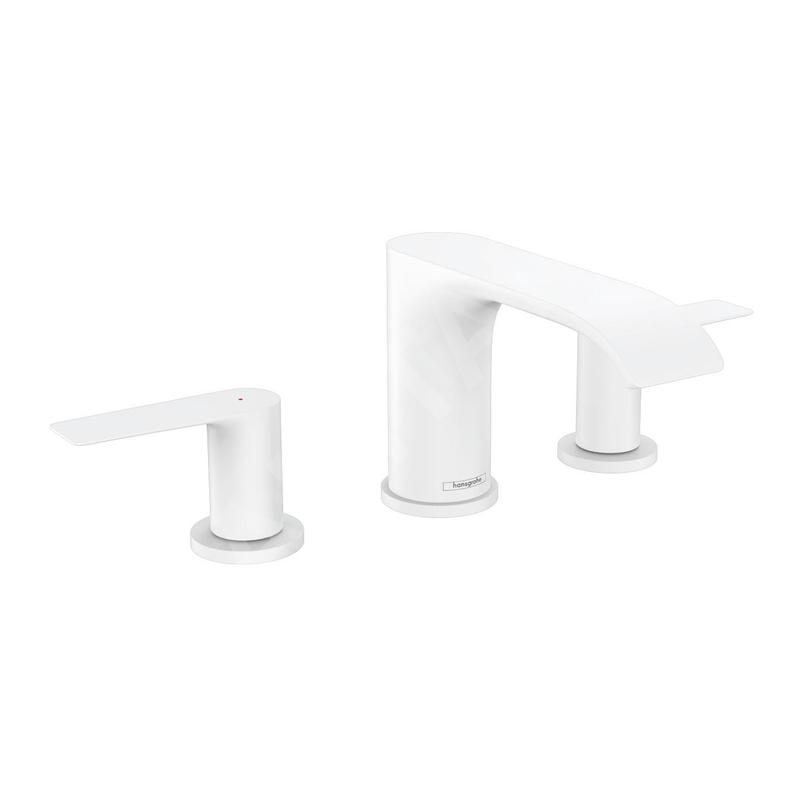 Hansgrohe Vivenis - Mitigeur de lavabo 90, installation 3 trous, avec Push-Open, EcoSmart, blanc mat 75033700