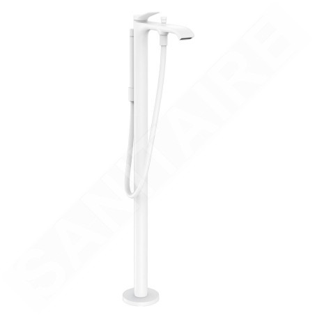 Hansgrohe Vivenis - Mitigeur de baignoire au sol, avec accessoires, blanc mat 75445700