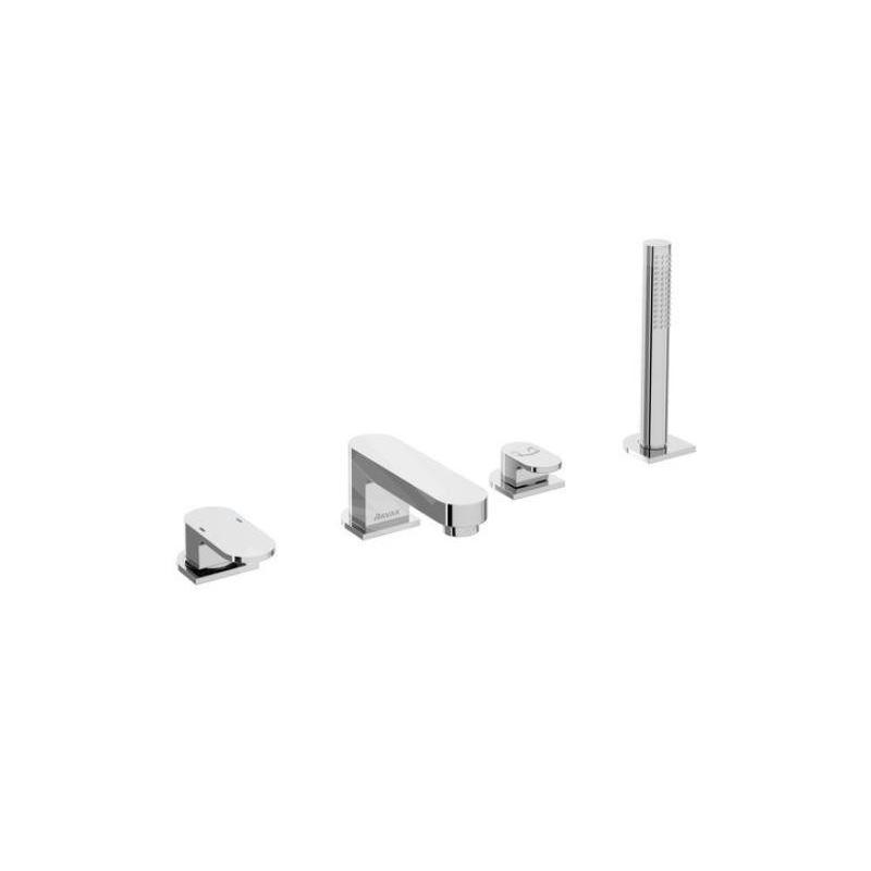 Ravak Chrome - Mitigeur pour rebord de baignoire, installation à 4 trous, chrome X070170