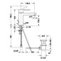 Duravit B.2 - Mitigeur de lavabo avec vidage, chrome B21020001010