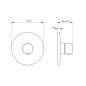 Hansa Living - Mitigeur de douche thermostatique encastré, chrome 88669501