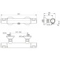 Ideal Standard CeraTherm - Mitigeur thermostatique de douche T25, chrome A7201AA