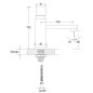 Steinberg 160 - Robinet de lavabo, nickel brossé 160 2500 BN
