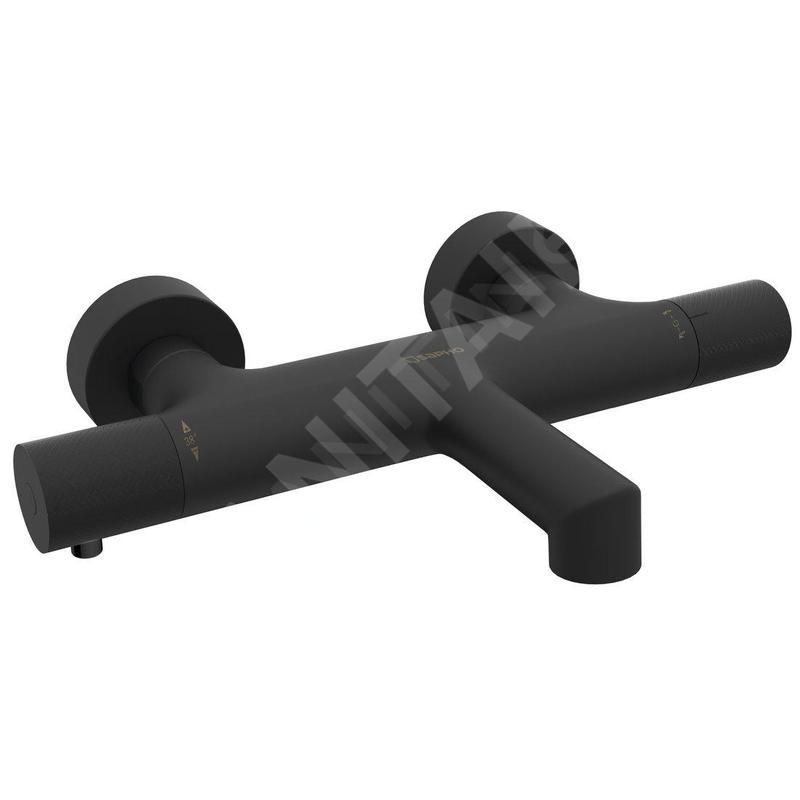 Sapho Solaris - Mitigeur thermostatique de baignoire, noir mat WD010B