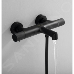 Sapho Solaris - Mitigeur thermostatique de baignoire, noir mat WD010B