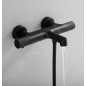 Sapho Solaris - Mitigeur thermostatique de baignoire, noir mat WD010B
