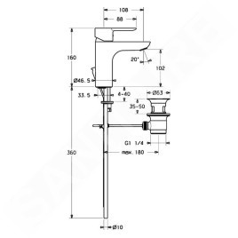 Hansa Ligna - Mitigeur de lavabo, chrome 06092103