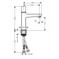 Hansgrohe Metropol - Mitigeur de lavabo Select 110 avec garniture de vidage Push-Open, chrome 32571000