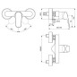 Ideal Standard CeraFlex - Mitigeur de douche, chrome B1720AA