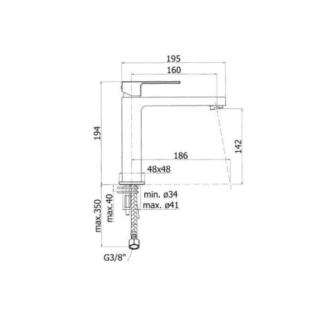 Paffoni Elle - Mitigeur de lavabo Medium, chrome EL074CR