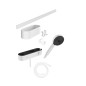 Hansgrohe WallStoris - Set de pommeau de douche 105, 3 jets, thermostat et accessoires de salle de bain, blanc mate 24250700 Hansgrohe WallStoris - Set de pommeau de douche 105, 3 jets, thermostat et accessoires de salle de bain, blanc mate 24250700