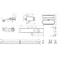 Hansgrohe WallStoris - Set de pommeau de douche 105, 3 jets, thermostat et accessoires de salle de bain, blanc mate 24250700 Hansgrohe WallStoris - Set de pommeau de douche 105, 3 jets, thermostat et accessoires de salle de bain, blanc mate 24250700