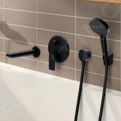 Hansgrohe Rebris E - Bec déverseur pour baignoire, noir mat 72431670