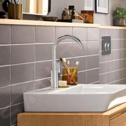 Hansgrohe Rebris E - Mitigeur de lavabo avec vidage et bec orientable, chrome 72576000