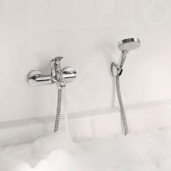 Hansgrohe Rebris S - Mitigeur de baignoire, 2 sorties, chrome 72443000