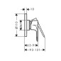Hansgrohe Rebris S - Mitigeur de douche encastré, noir mat 72649670
