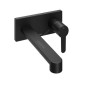 Ravak Puri - Mitigeur de lavabo encastrée avec corps d’encastrement, noir mat X070184