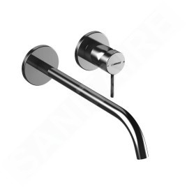 Hansa Public - Mitigeur de lavabo encastré, installation 2 trous, chrome 57952171