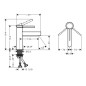 Hansgrohe Finoris - Mitigeur de lavabo 100, Push-Open, EcoSmart, blanc mat 76010700