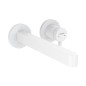 Hansgrohe Finoris - Mitigeur de lavabo encastré, installation 2 trous, EcoSmart, blanc mat 76050700