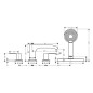 Hansgrohe Vivenis - Mitigeur sur le bord de baignoire, installation 4 trous, Sbox, blanc mat 75444700