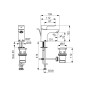 Hansa Basic - Mitigeur de lavabo avec garniture de vidage, chrome 55402203