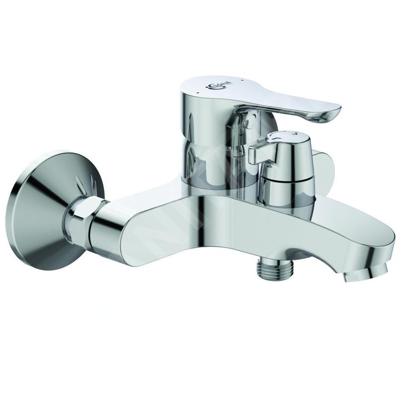 Ideal Standard Alpha - Mitigeur de baignoire avec inverseur en céramique, montage mural, chrome BC489AA