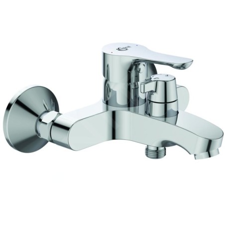 Ideal Standard Alpha - Mitigeur de baignoire avec inverseur en céramique, montage mural, chrome BC489AA