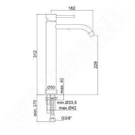 Paffoni Light - Mitigeur de lavabo, chrome LIG081CR