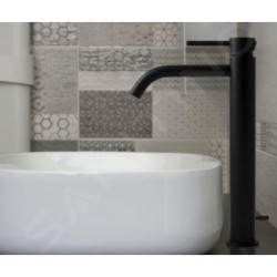 Paffoni Light - Mitigeur de lavabo avec garniture de vidage, noir mat LIG085NO