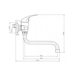 Novaservis Titania Iris - Mitigeur de lavabo, chrome 92074/T,0
