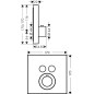 Axor ShowerSelect - Module thermostatique encastré pour 2 sorties, chrome 36715000